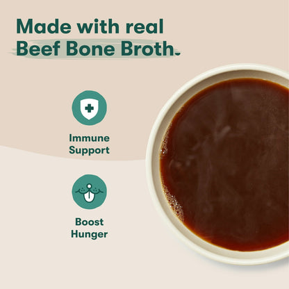 Jinx Kibble Sauce Beef Bone Broth Dog Meal Topper, 12 fl oz Bottle