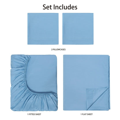 Mainstays Basic Value Microfiber Bed Sheet Set, 4 Piece
