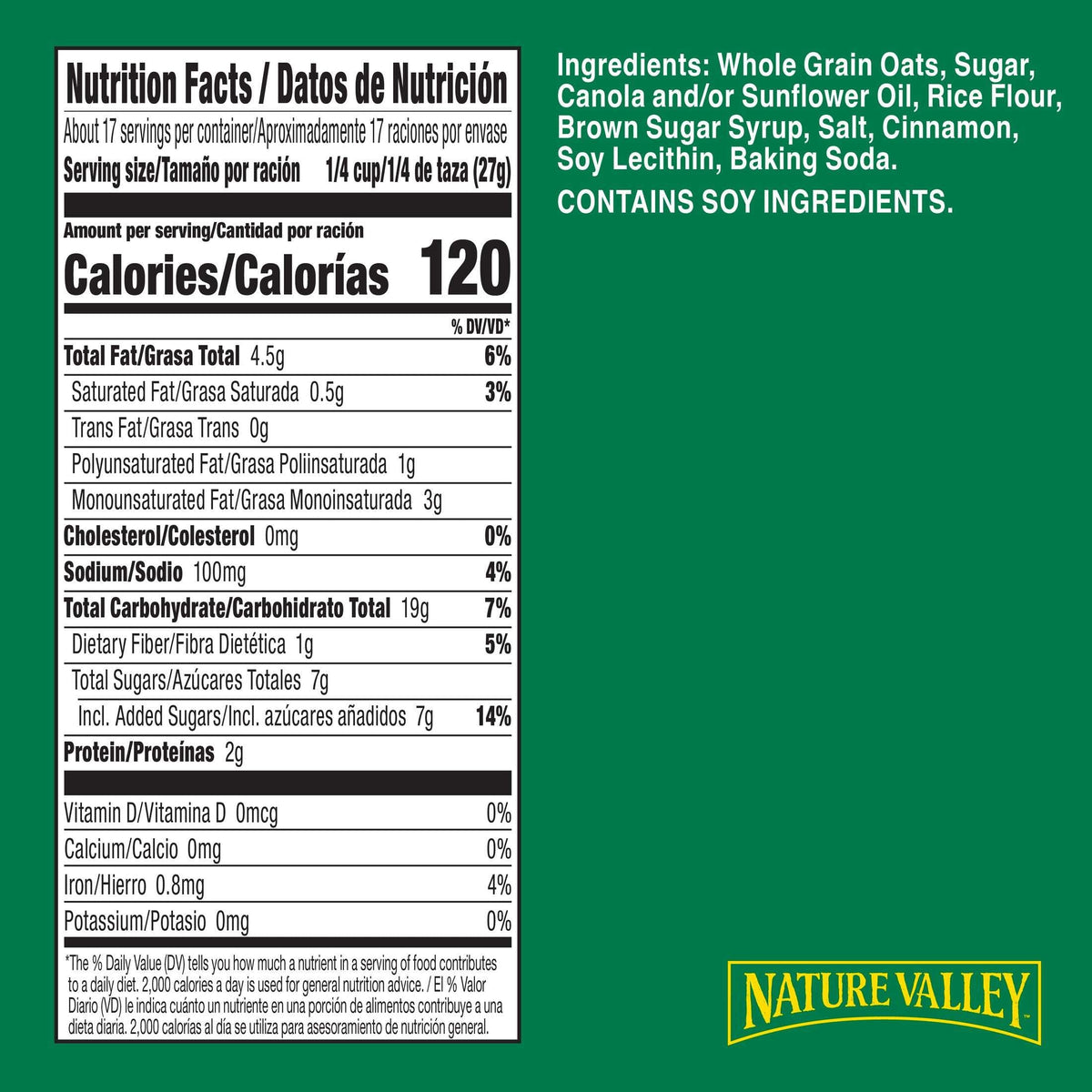Nature Valley Crunchy Cinnamon Granola Pouch, 16 oz