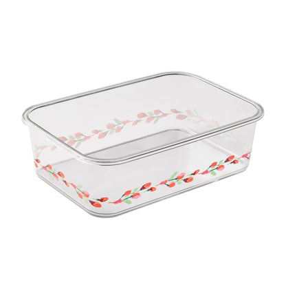 The Pioneer Woman Painted Meadow Rectangle Tritan Food Storage Containers with Tritan Lid. Set of 6, 12 Pieces