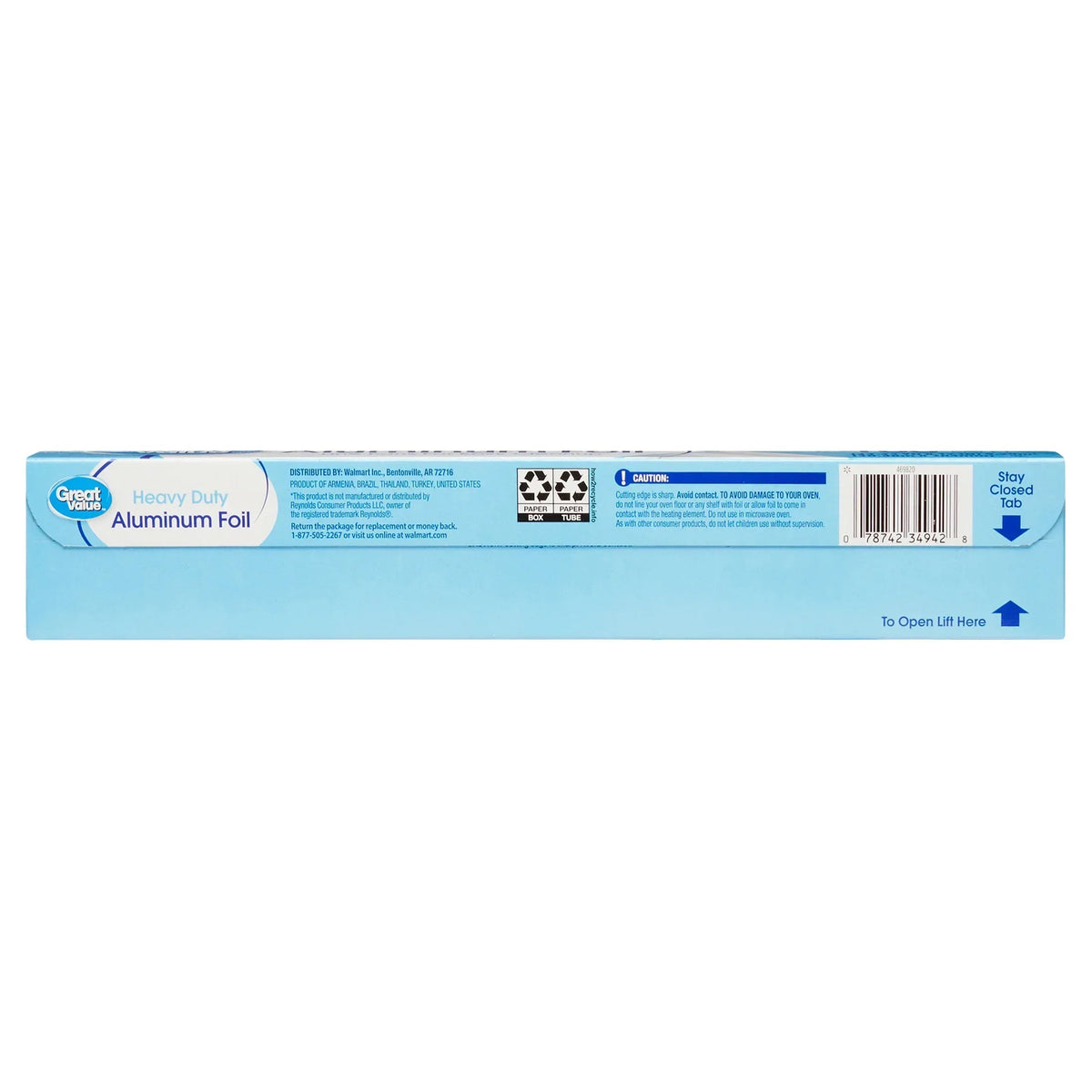 Great Value Heavy Duty Aluminum Foil, 100 Sq ft