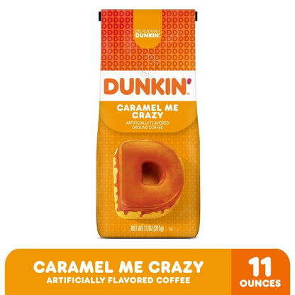 Dunkin’ Caramel Me Crazy Ground Coffee, 11 oz