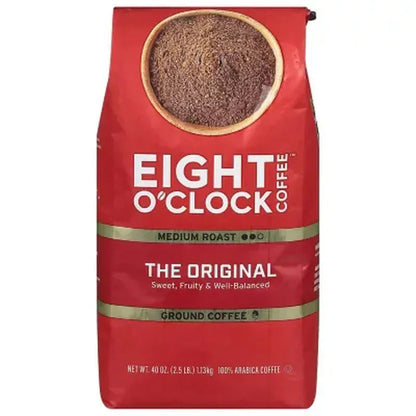 Eight O'Clock The Original Medium-Dark Roast Ground Coffee, 40 oz.
