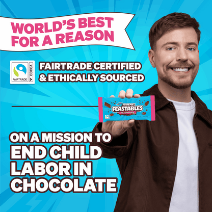 Feastables MrBeast Milk Chocolate Bar, 1.24 oz (35g), 5 Count