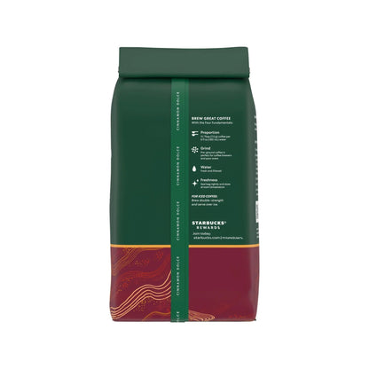 Starbucks Cinnamon Dolce, Ground Coffee, Flavored Hot or Iced Coffee, 11 oz