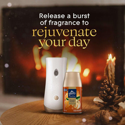 Glade® Automatic Spray Air Freshener Refill, Christmas Holiday Pumpkin & Ginger, 6.2oz., 2 Count