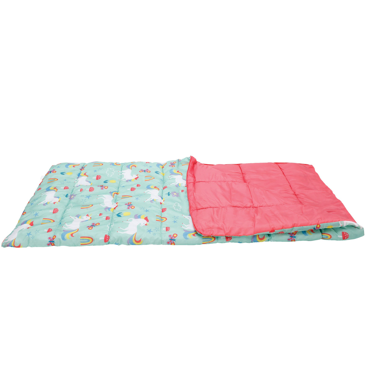 CRCKT Kids Rectangular 50°F Sleeping Bag with Unicorn Print