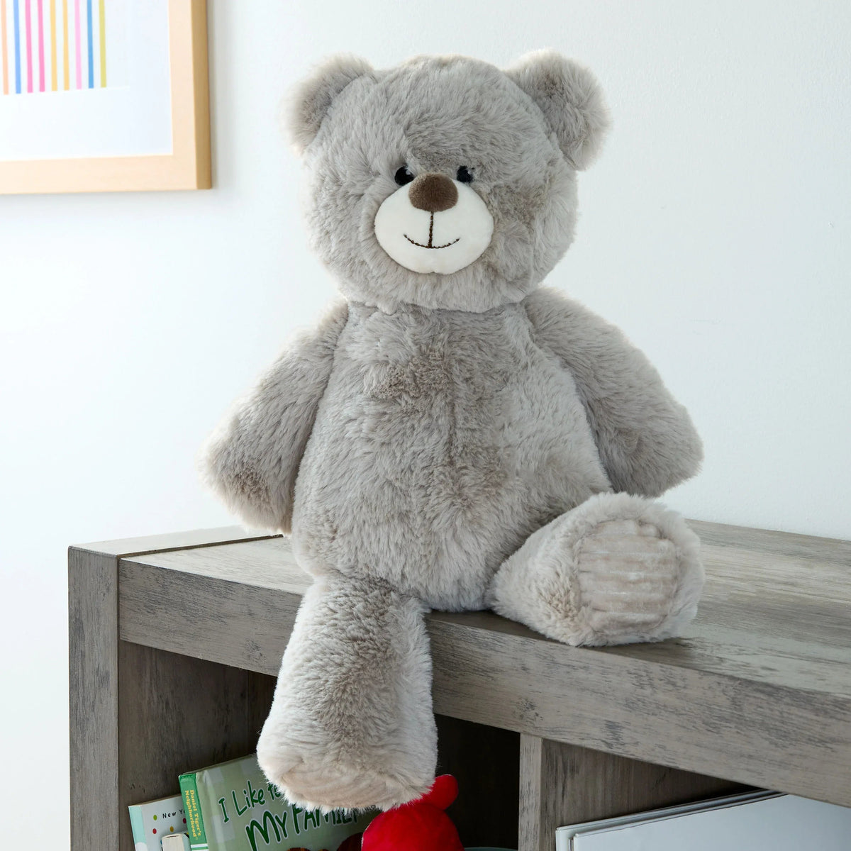 Spark Create Imagine Soft Bear Plush with Beans, 17 in, 0 Months+