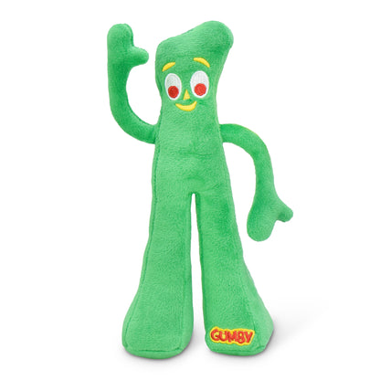Multipet Gumby Plush Dog Toy, Green, Squeaker