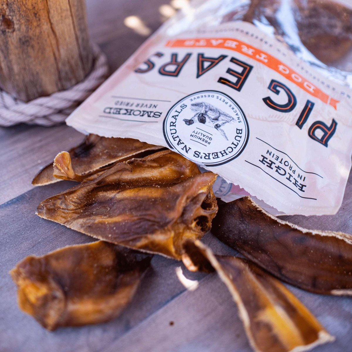 Butcher’s Naturals Pork Flavored Pig Ears Treats for Dogs, 10 Pieces