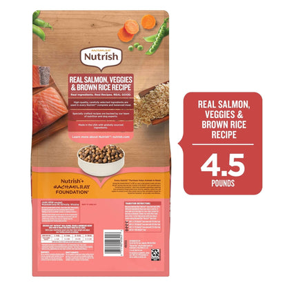 Rachael Ray Nutrish Dry Dog Food Real Salmon, Veggies & Brown Rice Recipe