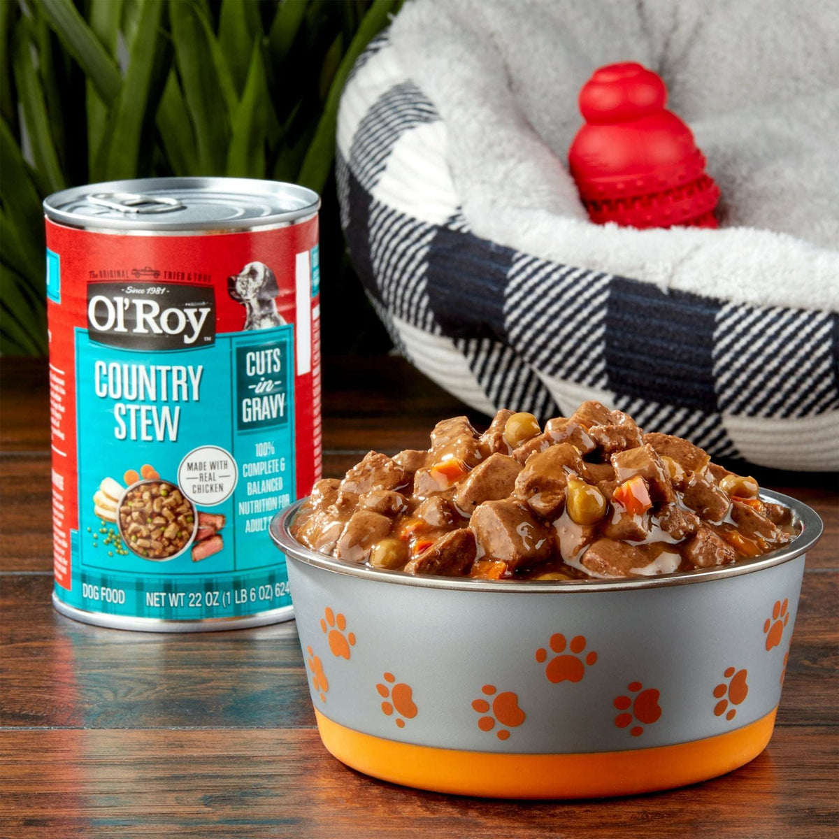 Ol' Roy Country Stew Cuts in Gravy Wet Dog Food, 22 oz