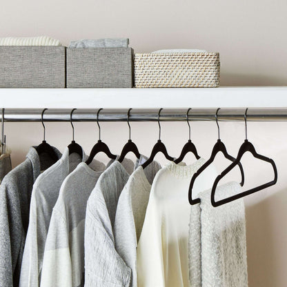 Better Homes & Gardens Velvet Adult Clothing Hangers, Beige, Non-Slip, Space Saving, 30 Count