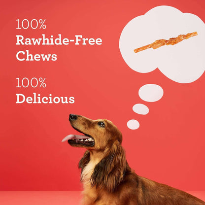 DreamBone Twists Wrapped With Chicken, Made With Real Peanut Butter, No-Rawhide Chews For Dogs, 36 Sticks