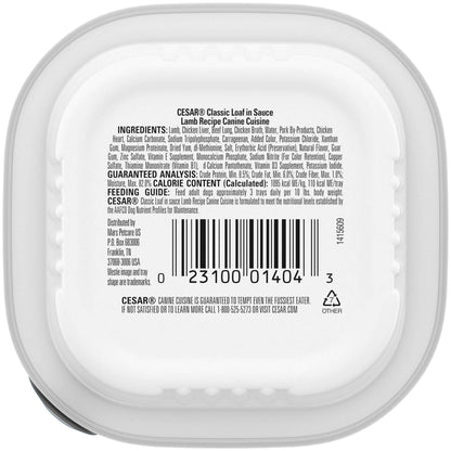 Cesar Classic Loaf In Sauce Lamb Recipe Wet Dog Food, 3.5 Oz