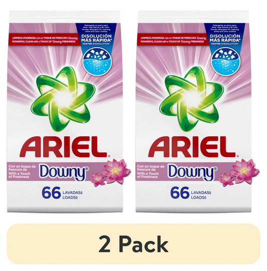 (2 pack) Ariel with a Touch of Downy Freshness Powder Laundry Detergent, 105 oz, 66 Loads