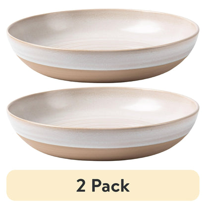 Better Homes & Gardens-Collins Cream Stoneware Round Dinner Bowl