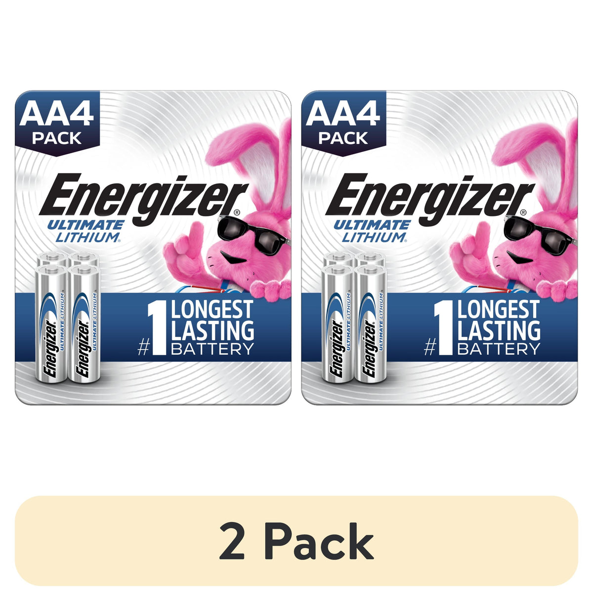 Energizer Ultimate Lithium AA Batteries (4 Pack), Double A Batteries