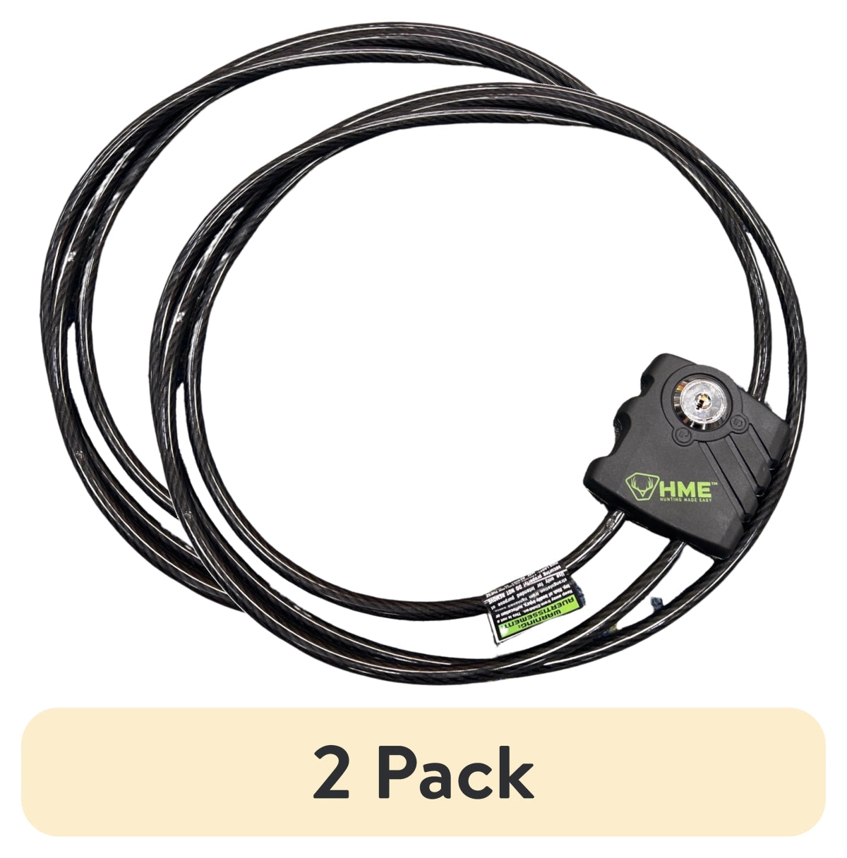 HME Trail Camera 5/16" Cable Lock, 7FT Long