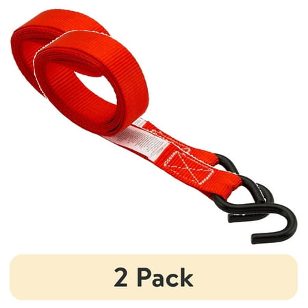 Hyper Tough 1 inch by 10 feet 300 lbs. S-Hook Cam Buckle Strap Tie Down