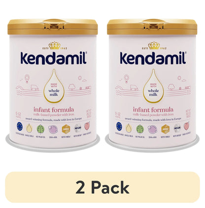 Kendamil European Whole Milk Classic Infant Formula Powder with HMOs, Prebiotics & DHA, 28.2 oz