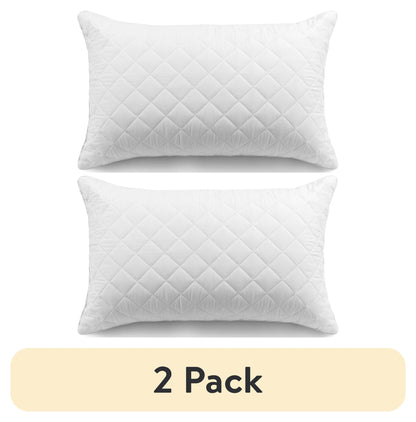 Mainstays Brushed Microfiber Foam Cluster King Bed Pillow - Antimicrobial