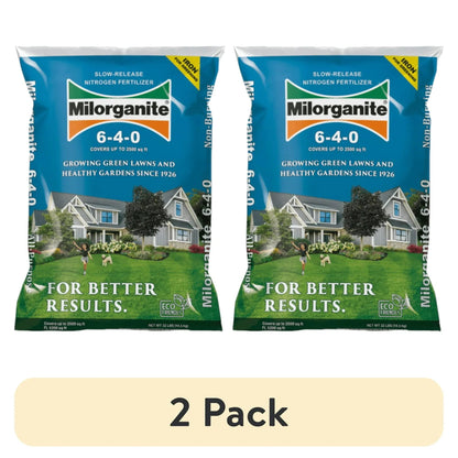 Milorganite Long Lasting All Purpose Lawn Food, 6-4-0 Fertilizer, 32 lb.