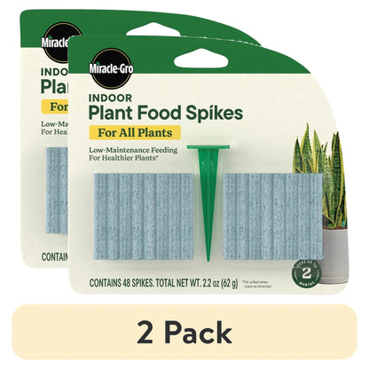 Miracle-Gro Indoor Plant Food Spikes for All Plants, For Houseplants and More, 48 spikes
