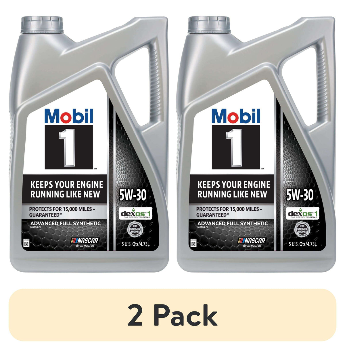 Mobil 1 Advanced Full Synthetic Motor Oil 5W-30, 5 Quart