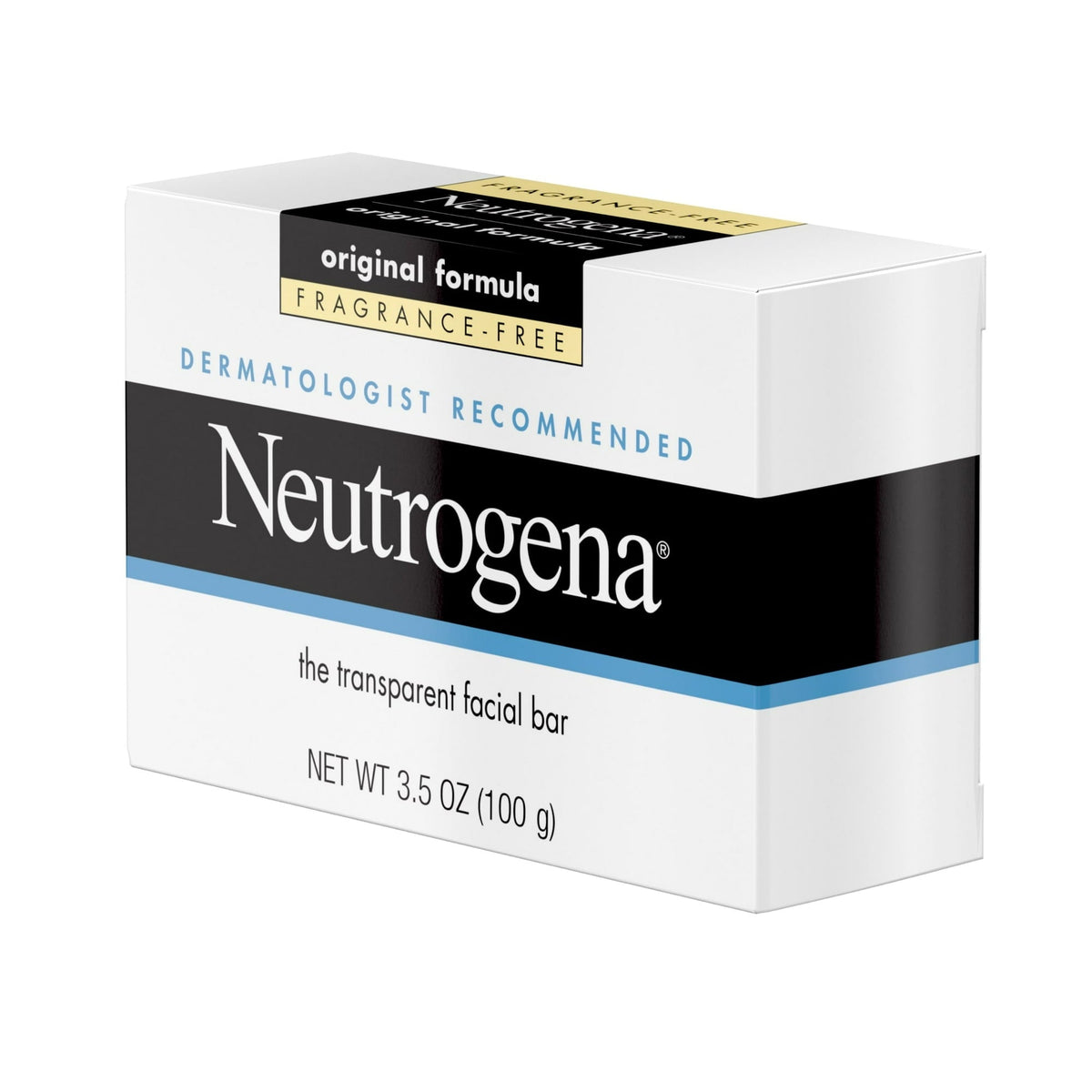(2 pack) Neutrogena Original Gentle Facial Cleansing Bar, Fragrance-Free Daily Face Soap, 3.5 oz
