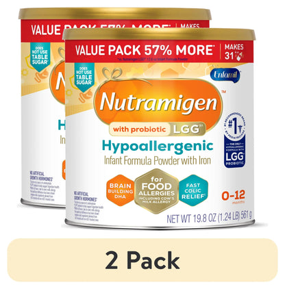 Nutramigen with Probiotic LGG Hypoallergenic Powder Baby Formula, 12.6 oz Can