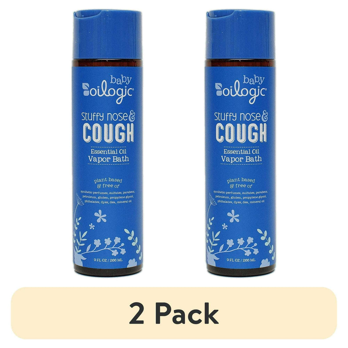 Oilogic Stuffy Nose & Cough Essential Oil Vapor Bath for Baby, 9 oz