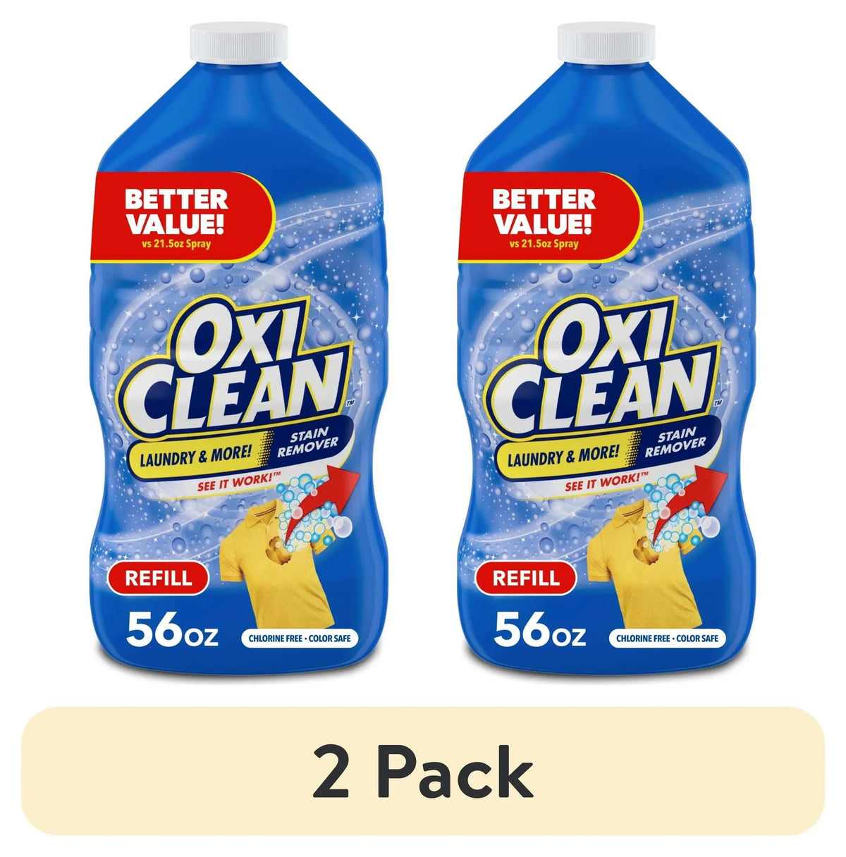 OxiClean Laundry Stain Remover Refill, 56 fl oz