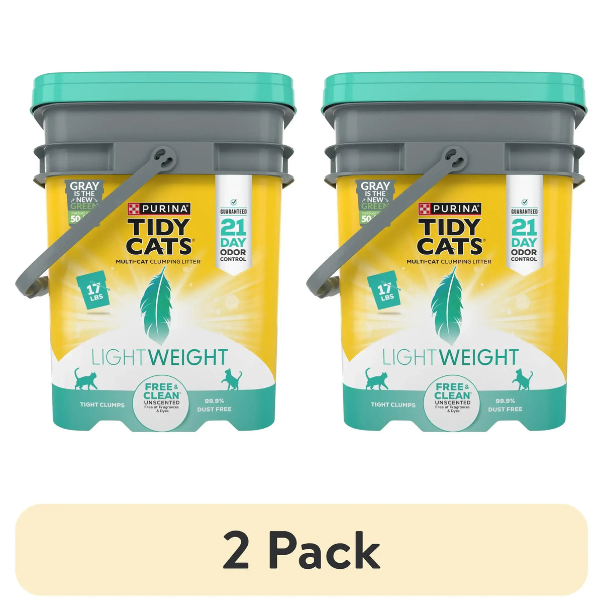 Purina Tidy Cats LightWeight Free and Clean Unscented Clumping Cat Litter