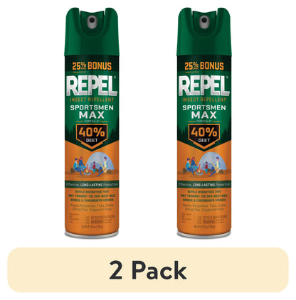 Repel Sportsmen Max Formula Insect and Mosquito Repellent, Bug Spray with 40% DEET, 8.125 Oz