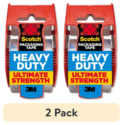 Scotch Heavy Duty Packaging Tape, Clear, 1.88 in. x 25.6 yd, 1 Total