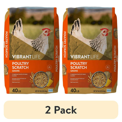 Vibrant Life Poultry Scratch Grains, 40 lb Bag
