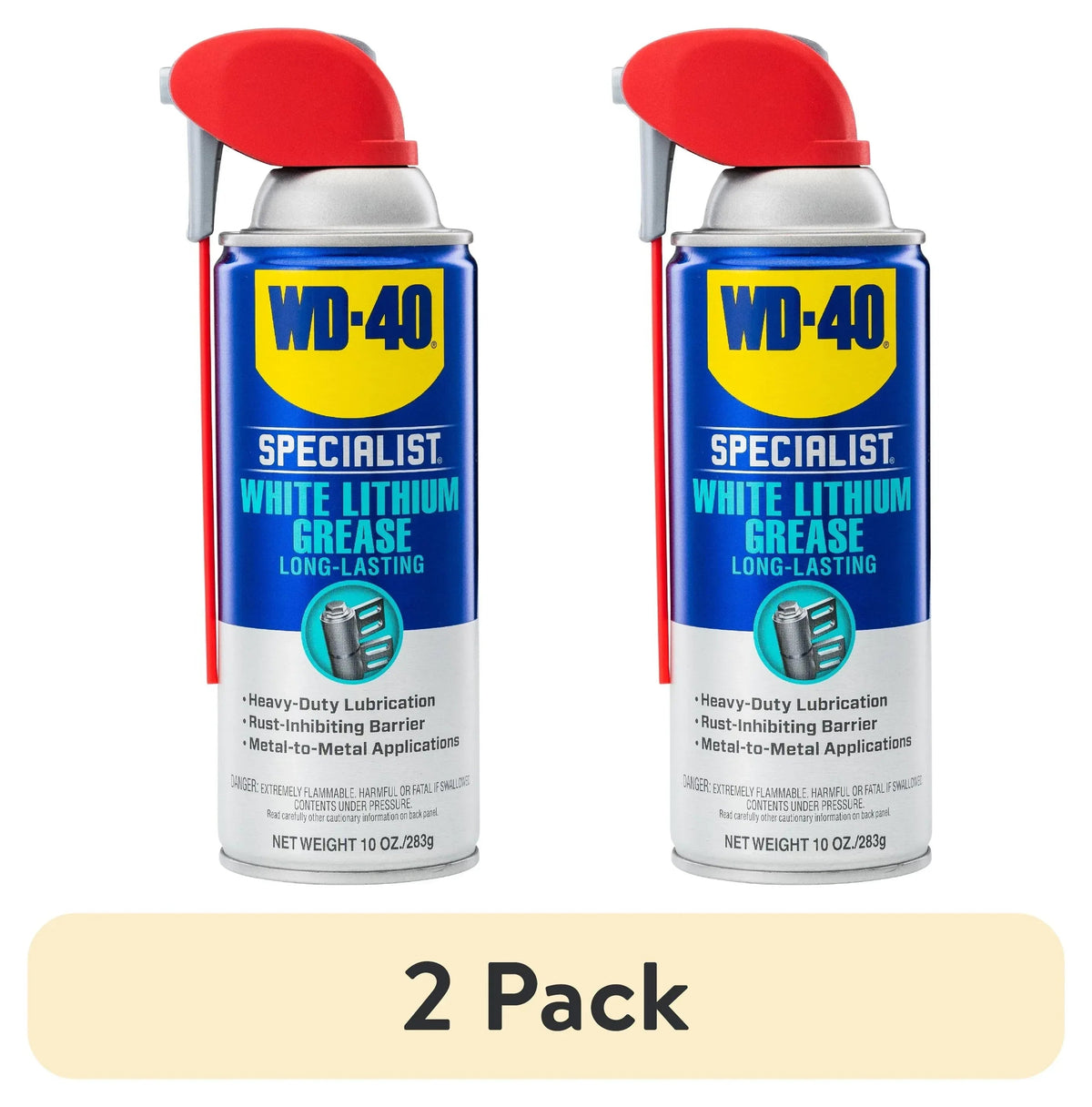 WD-40 Specialist White Lithium Grease Protective Spray, 10 oz