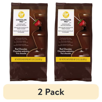 Wilton Chocolate Candy Melts 32oz (2lb Bag) for Fountains, Baking & Candy Making Wafer Chips