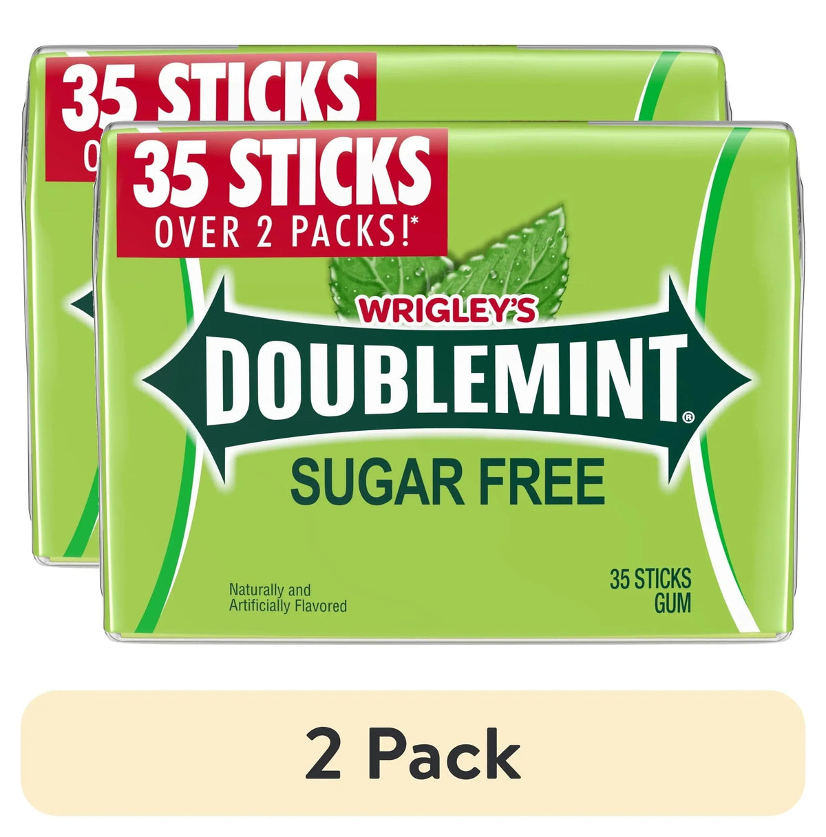 Wrigley's Doublemint Mint Gum Chewing Gum - 15 Pieces Pack