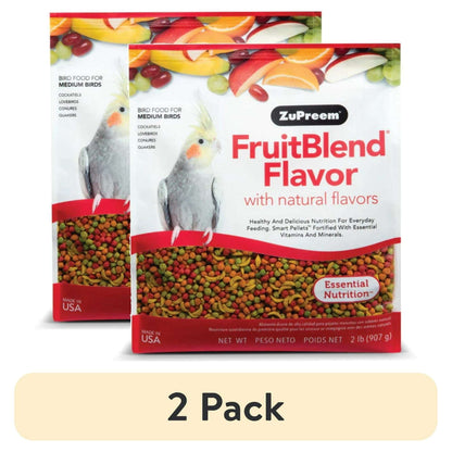 ZuPreem FruitBlend Flavor with Natural Flavors Bird Food for Medium Birds