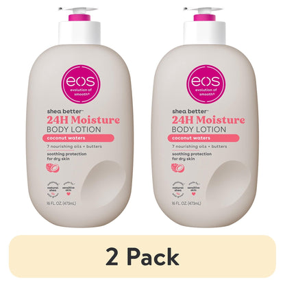 eos Shea Better Body Lotion - Coconut Waters, Made for Dryness, 16 fl oz.