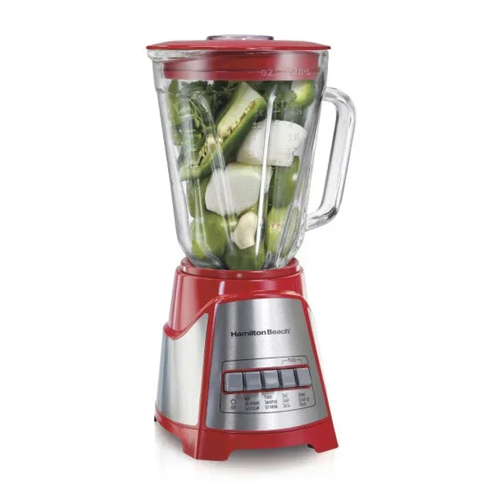 Hamilton Beach Power Elite Multi-Function Blender, Red, New, 58147