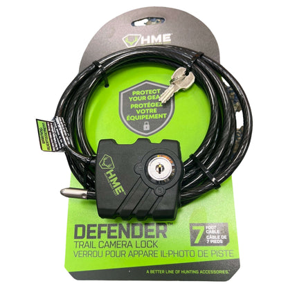 HME Trail Camera 5/16" Cable Lock, 7FT Long