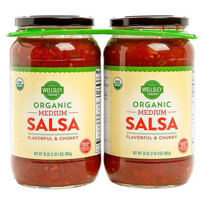 Wellsley Farms Organic Salsa, 2 pk./35 oz.