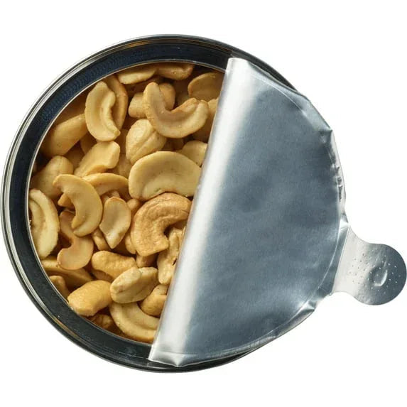 PLANTERS Salted Cashew Halves and Pieces, Party Snacks, Plant-Based Protein 8oz (1 Canister)