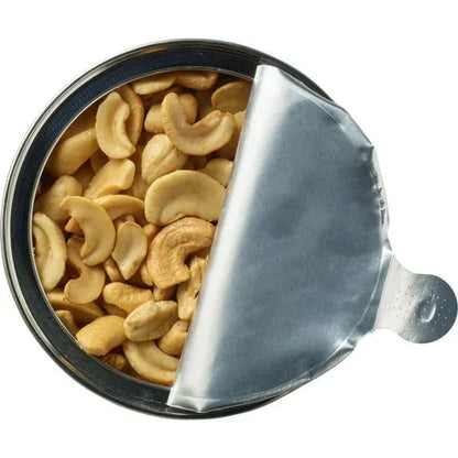 PLANTERS Salted Cashew Halves and Pieces, Party Snacks, Plant-Based Protein 8oz (1 Canister)