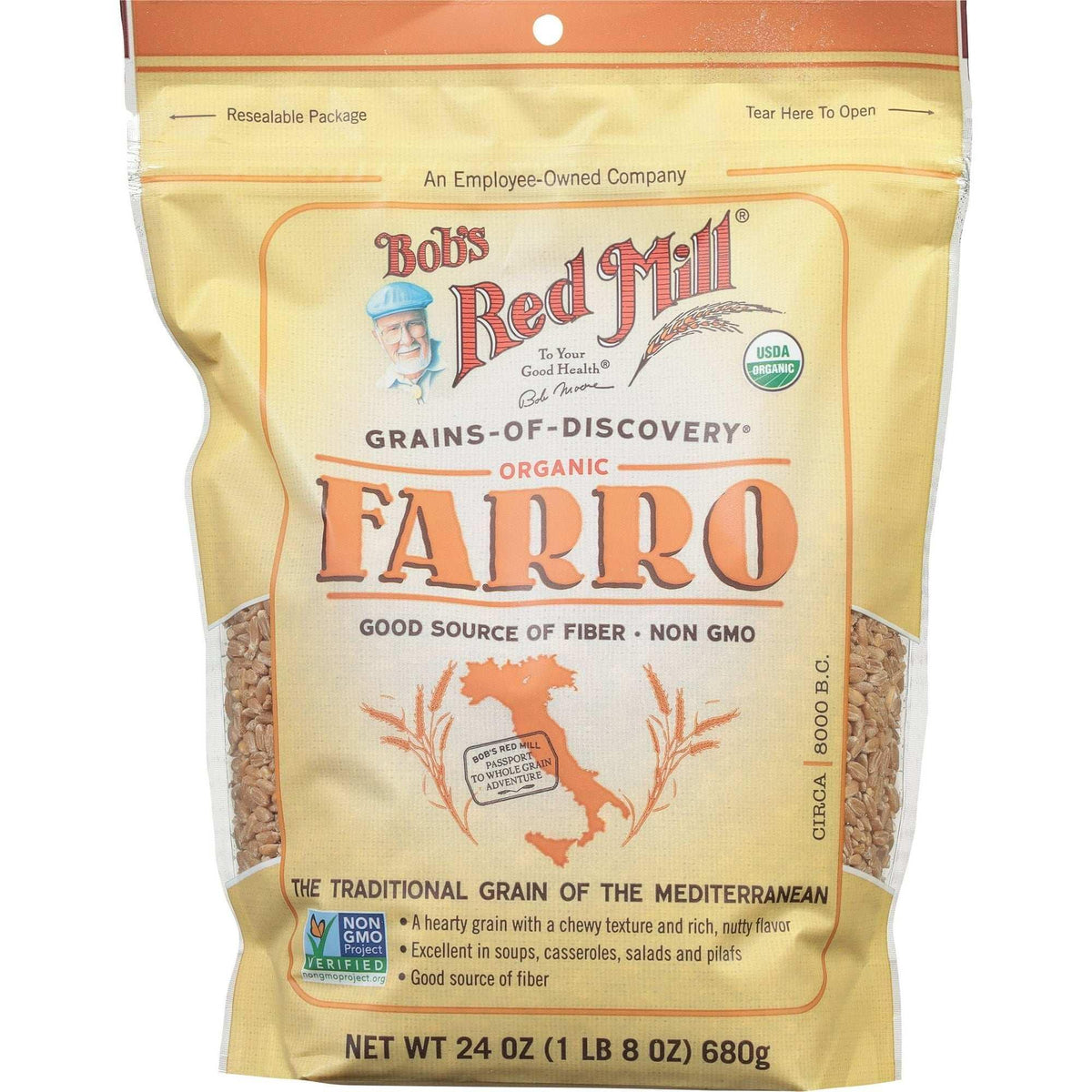 Bob's Red Mill Organic Farro Grain 24 oz