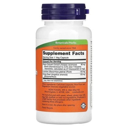 NOW Foods, Black Cohosh Root, 80 mg, 90 Veg Capsules