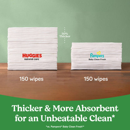Huggies Natural Care Sensitive Baby Wipes, Unscented, 1 Flip-Top Pack, 56 Count (Select for More)